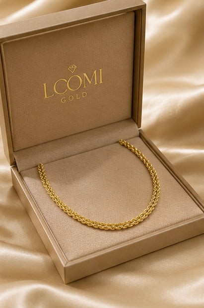 14K Yellow Double Rope Necklace