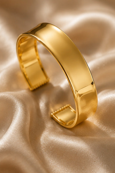 22K Yellow Gold Cuff Bangle