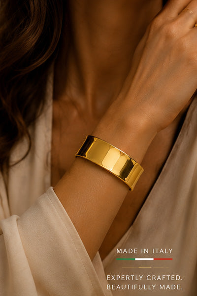 22K Yellow Gold Cuff Bangle