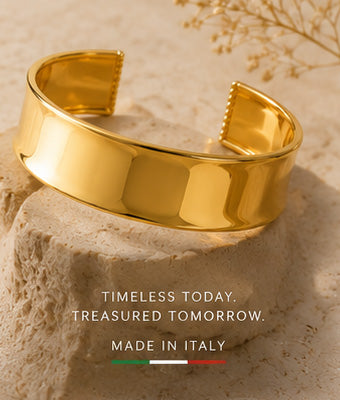 22K Yellow Gold Cuff Bangle